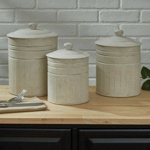 Park Designs Crimped Canister Set